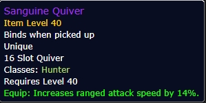 Sanguine Quiver wow sod phase 2